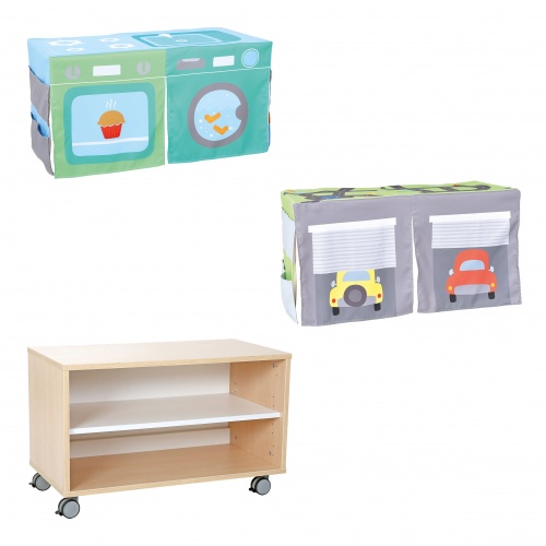 Role Play Cabinet with Kitchen & Driving Overlays